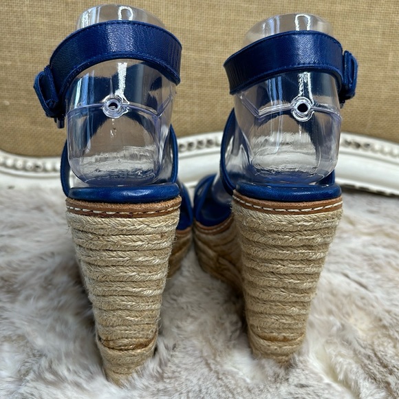 Ralph Lauren Collection | Purple Label | Blue Leather Espadrille - Picture 9 of 14